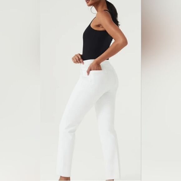 SPANX Classic White 'On The Go' Slim Straight Pants | XL - Picture 5 of 8